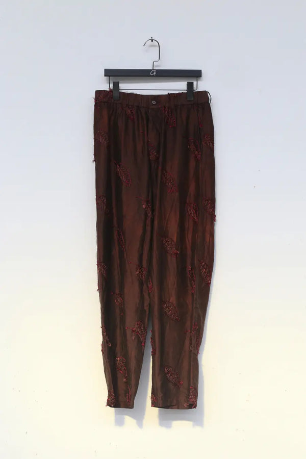 MUTEDANCE embroidered printed and dyed trousers MD21SS46